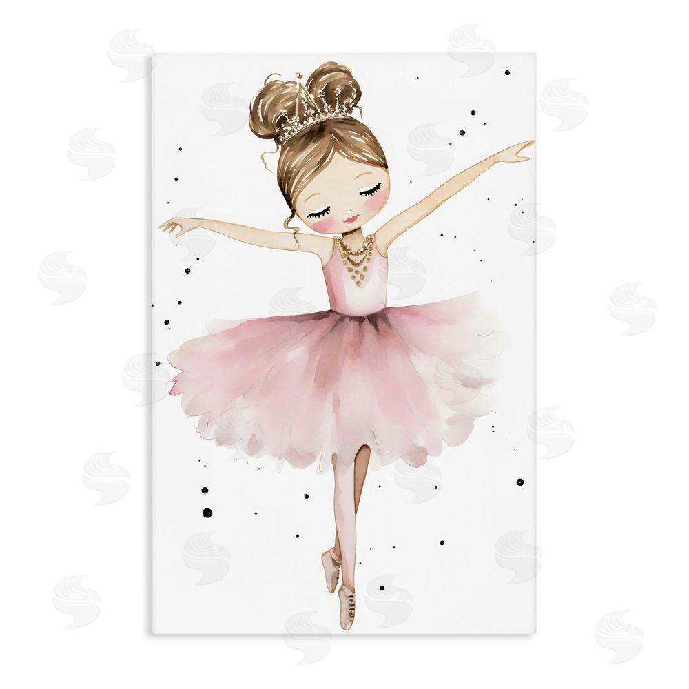 Creative Studio Pointe Princess in Pink Tutu Stretched Canvas Wall Art