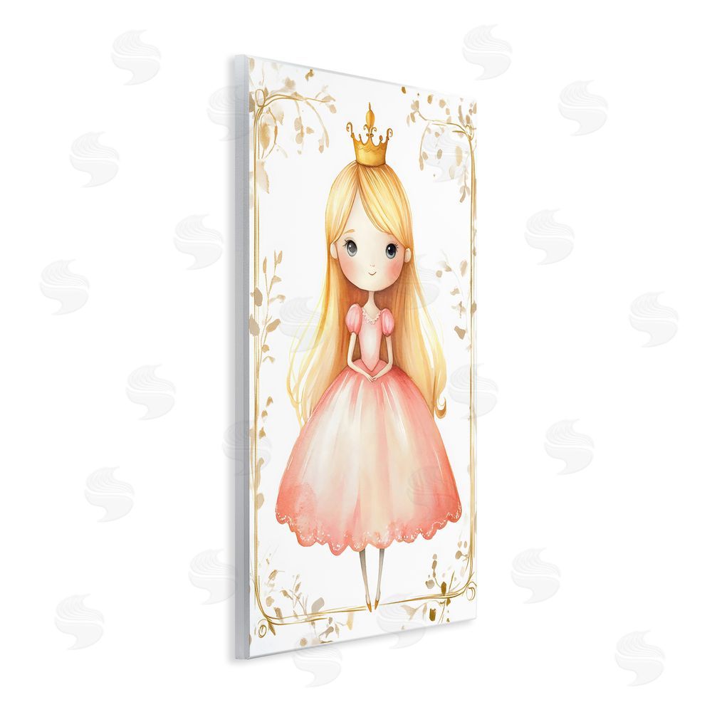Creative Studio Golden Crown Fairytale Princess Wall Plaque Home Decor Art Print