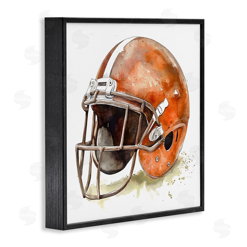 Creative Studio Red Football Helmet Black Framed Giclee Wall Art