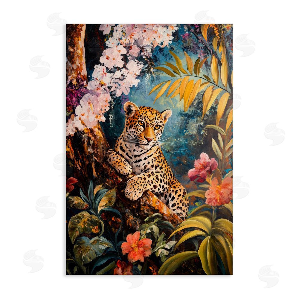 Petal Prints Design On The Wild Side Botanicals Stretched Canvas Wall Art