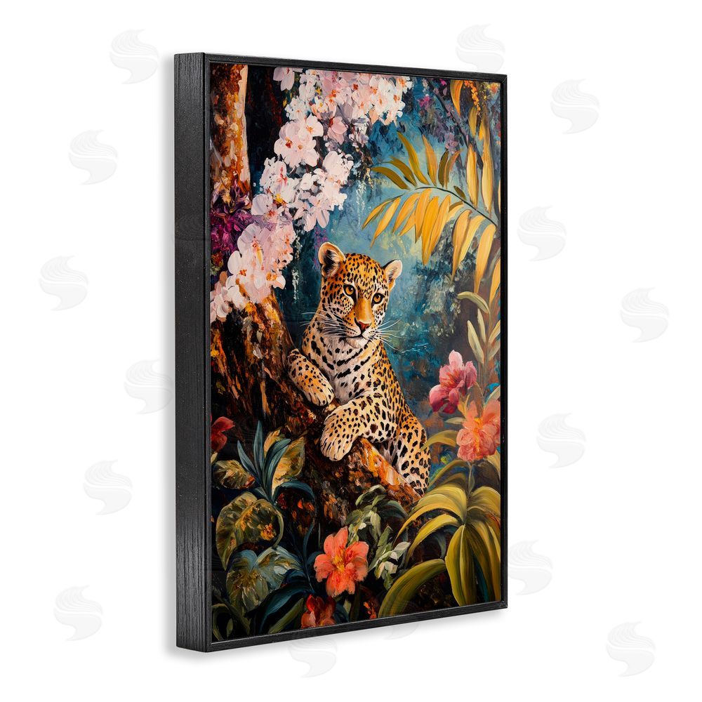 Petal Prints Design On The Wild Side Botanicals Black Framed Giclee Wall Art