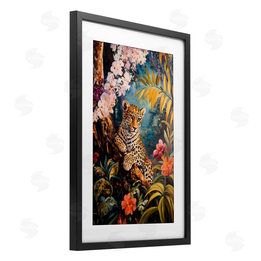 Petal Prints Design On The Wild Side Botanicals Black Framed Print Under Glass Wall Art