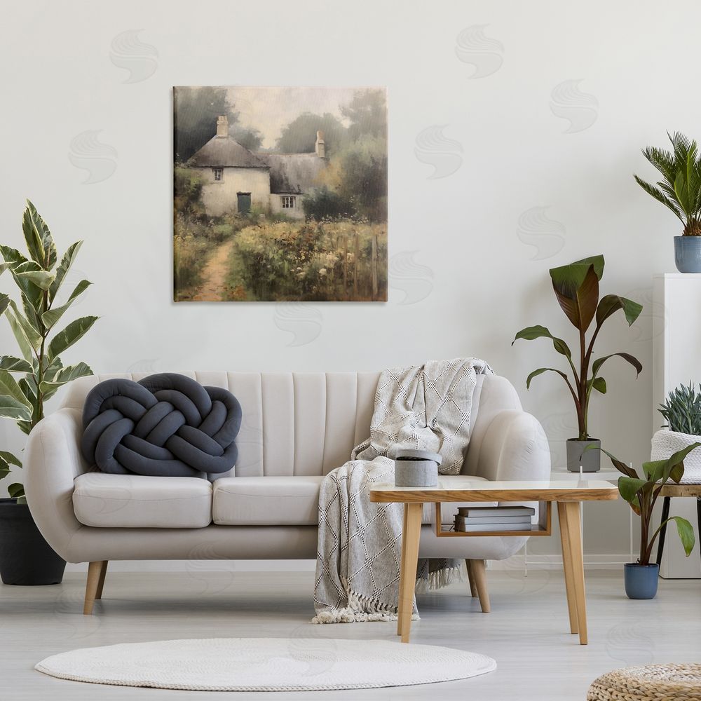 Creative Studio Cottage Comfort in Summer Garden Stretched Canvas Wall Art in Room
