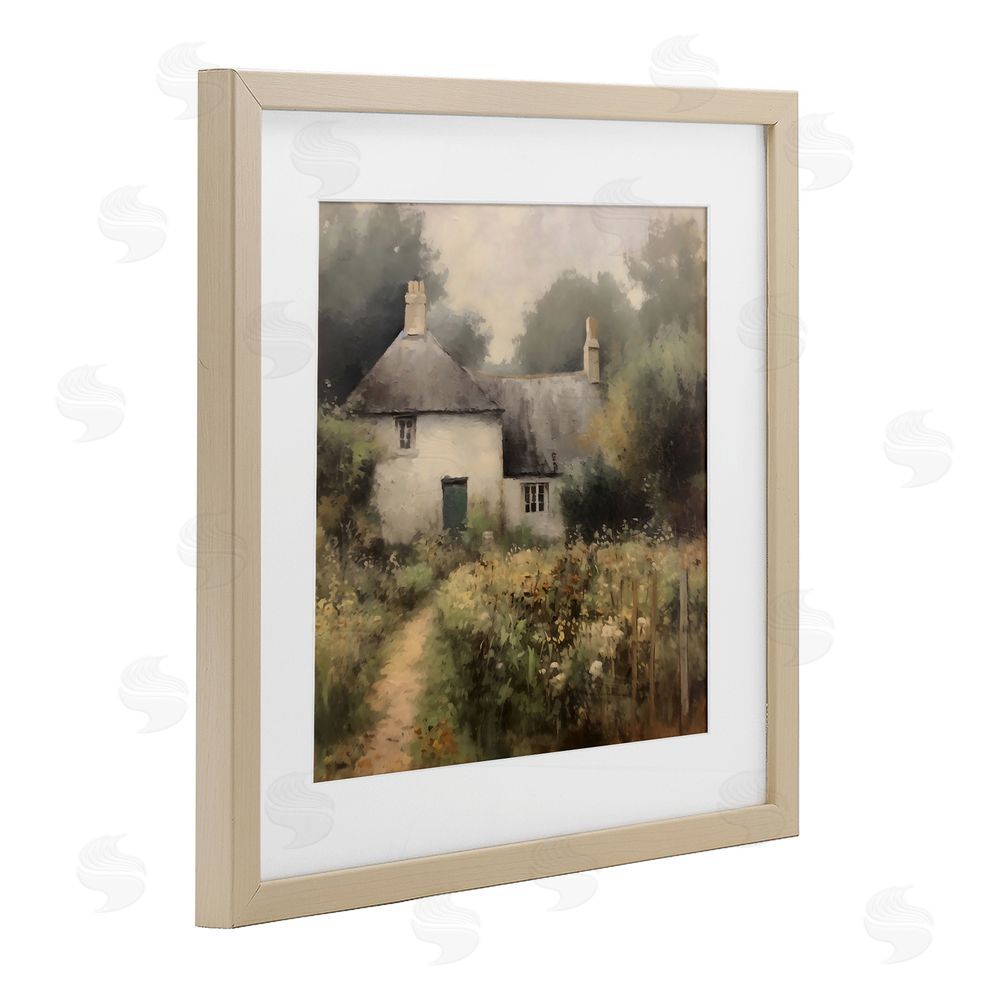 Creative Studio Cottage Comfort in Summer Garden Brown Framed Print Under Glass Wall Art