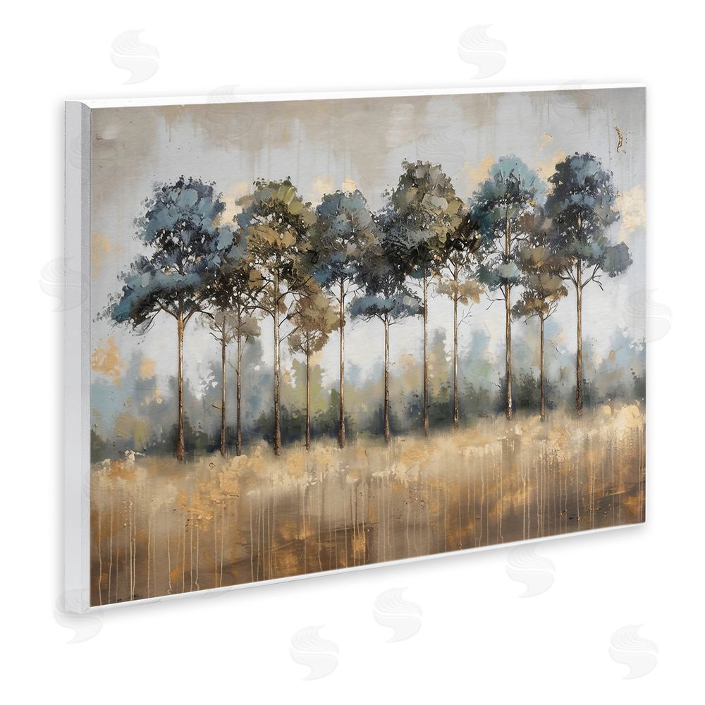 Creative Studio Green & Blue Forest Grove Wall Plaque Home Decor Art Print