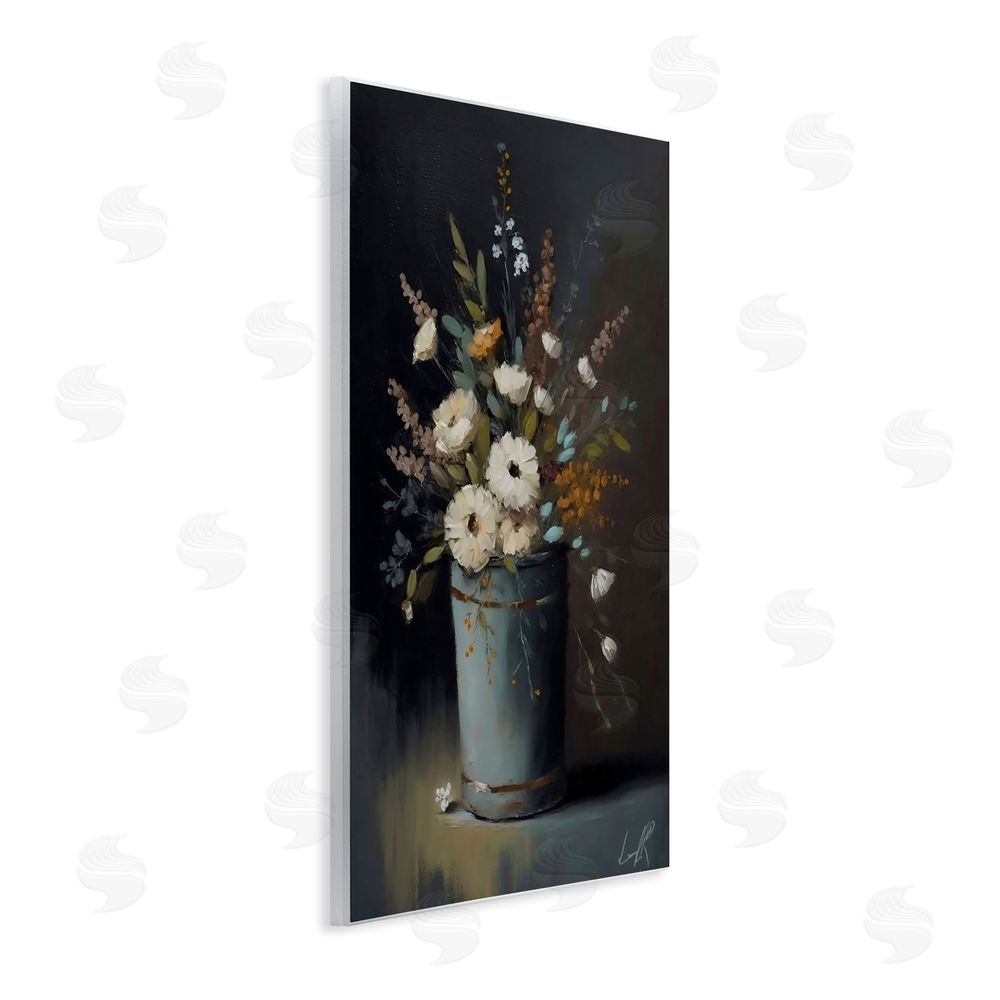 Creative Studio Rustic Floral Bouquet Bucket Wall Plaque Home Decor Art Print
