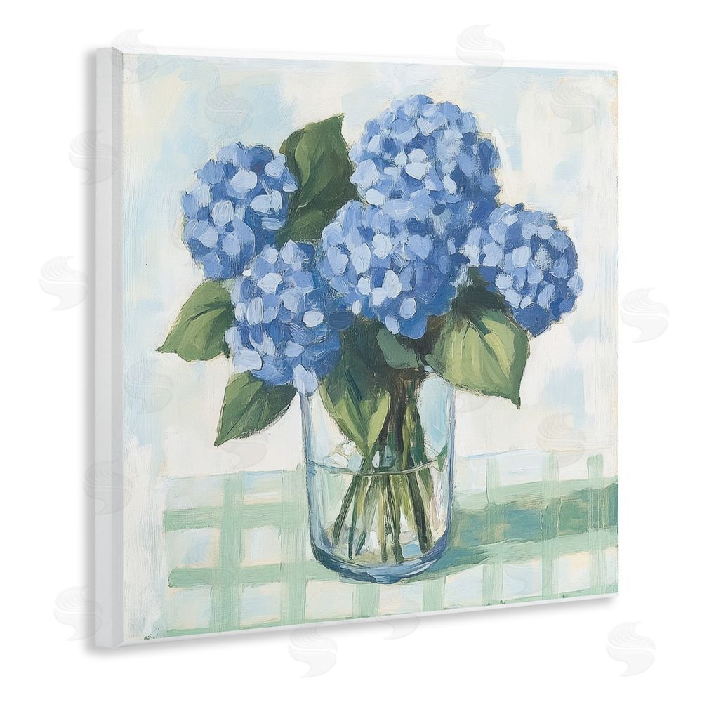Petal Prints Design Quaint Picnic Hydrangeas Wall Plaque Home Decor Art Print