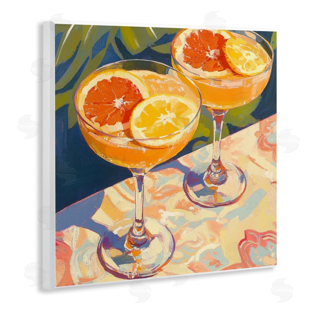 Petal Prints Design Fruity Summer Cocktails Wall Plaque Home Decor Art Print