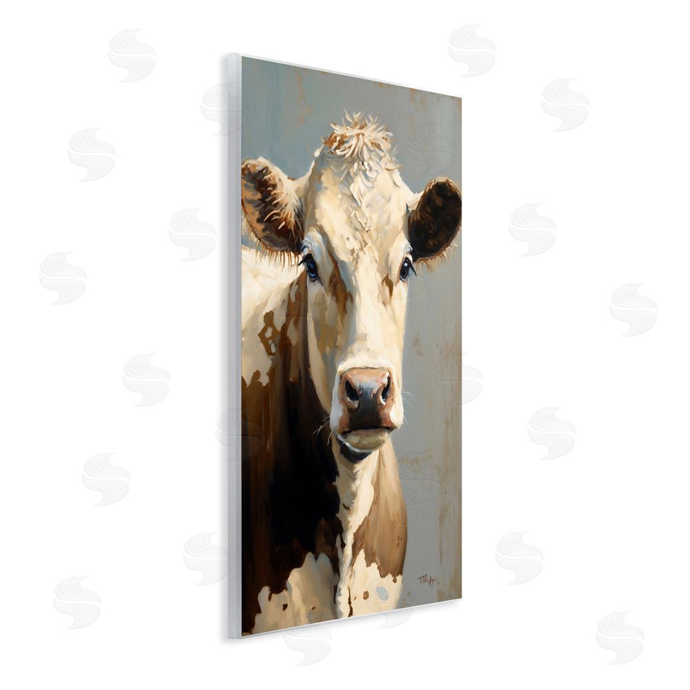 Creative Studio Farmhouse Cow with Gentle Gaze Wall Plaque Home Decor Art Print