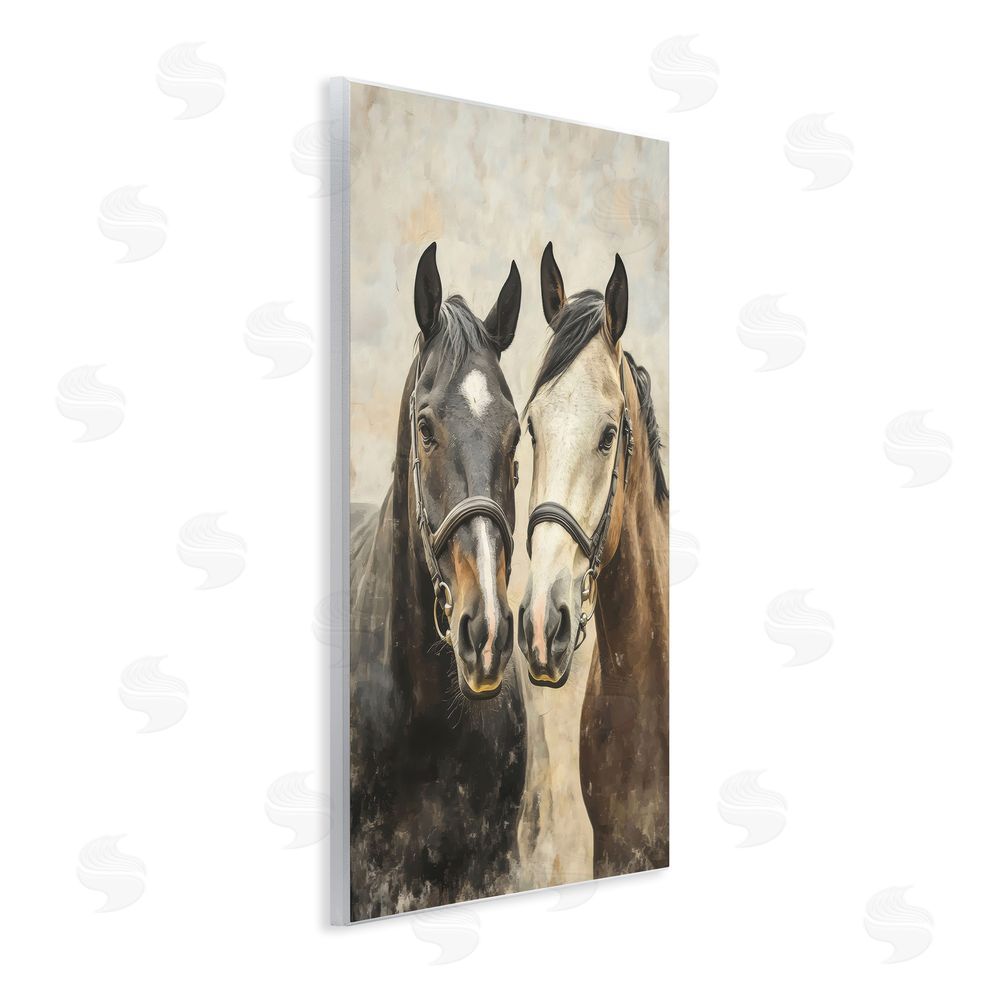 Creative Studio Pair of Horses in Harmony Wall Plaque Home Decor Art Print