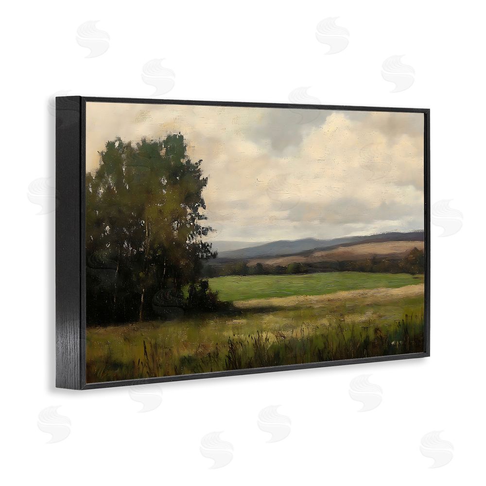 Creative Studio Hills In The Distance Black Framed Giclee Wall Art