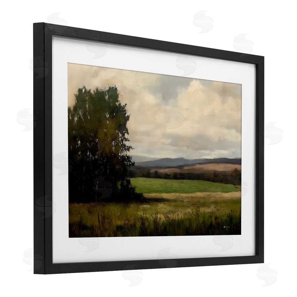 Creative Studio Hills In The Distance Black Framed Print Under Glass Wall Art