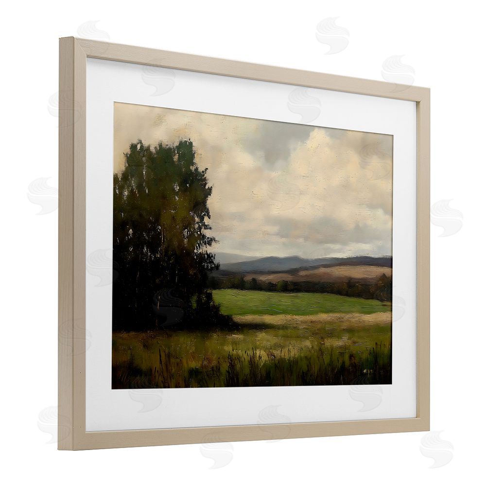 Creative Studio Hills In The Distance Brown Framed Print Under Glass Wall Art