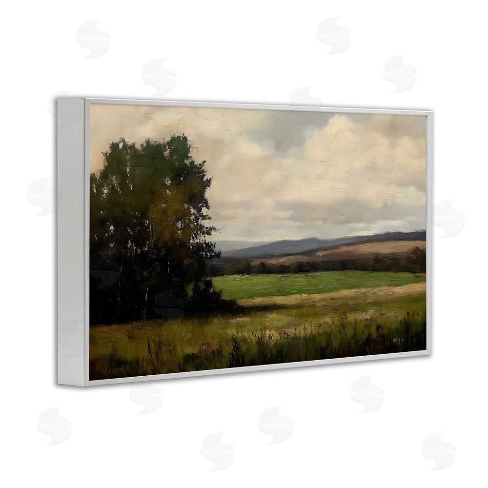 Creative Studio Hills In The Distance White Framed Giclee Wall Art