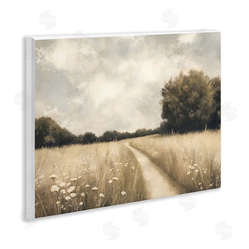 Creative Studio Journey Through Wildflowers in Meadow Wall Plaque Home Decor Art Print