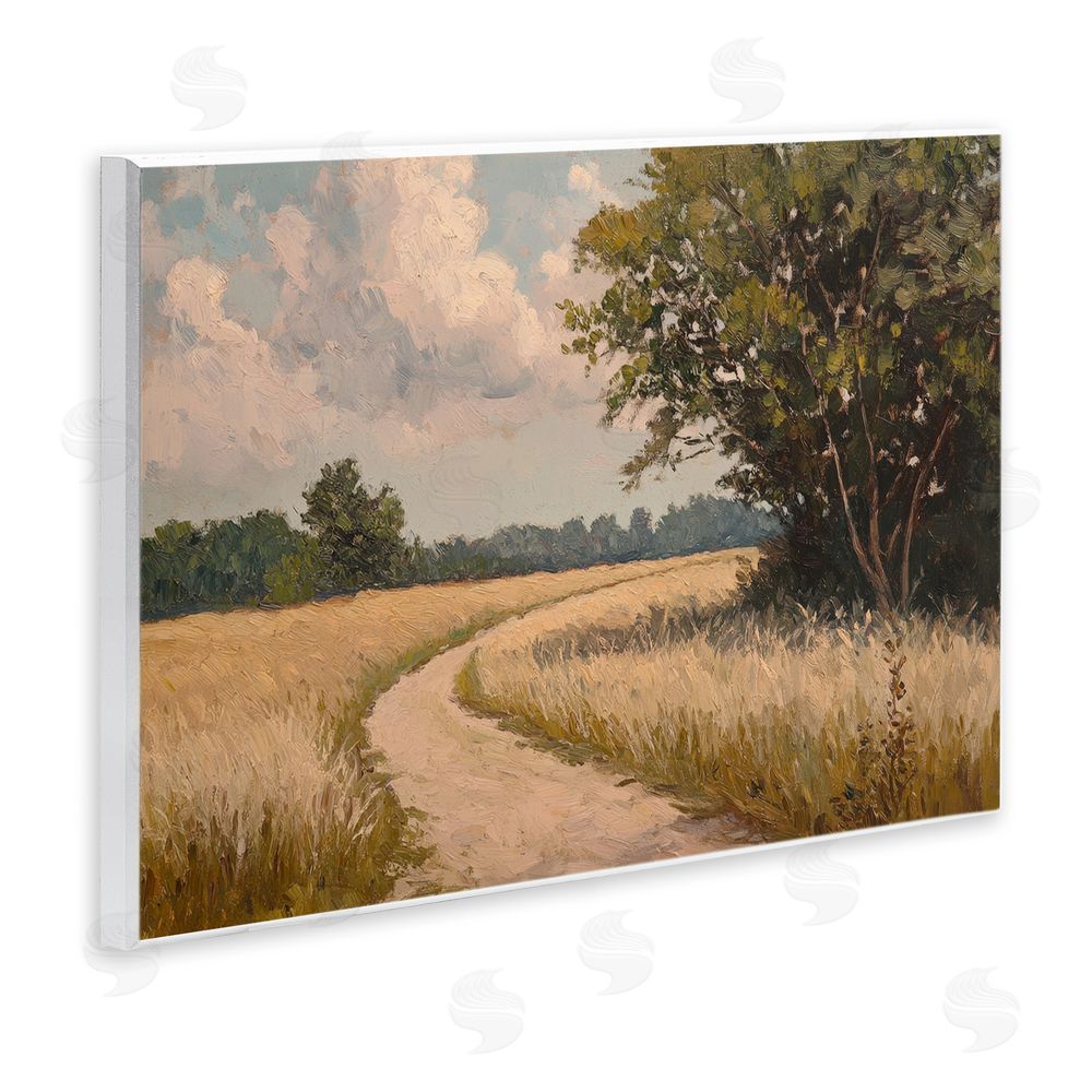 Petal Prints Design Peaceful Thinking Path Wall Plaque Home Decor Art Print