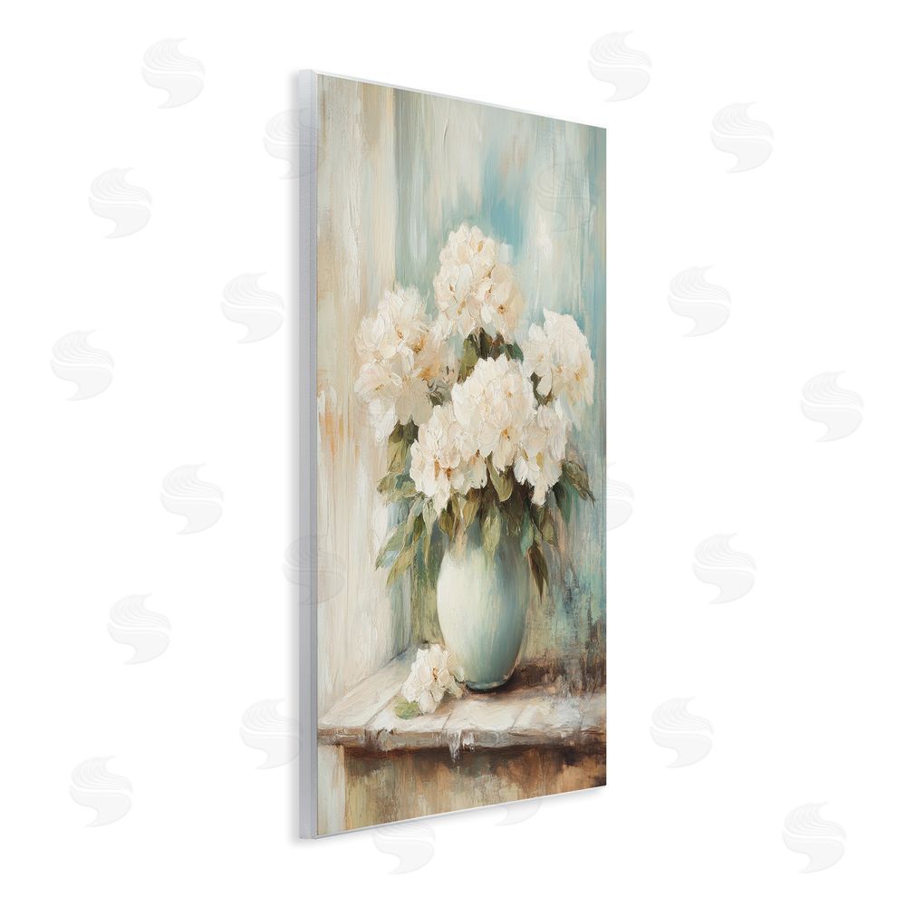Petal Prints Design Mantle Arrangement of Soft Blossoms Wall Plaque Home Decor Art Print