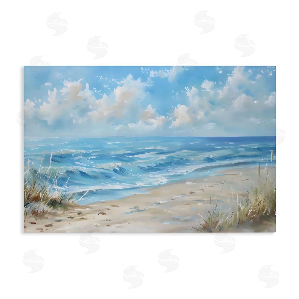 Creative Studio Coastal Tranquility Horizon Stretched Canvas Wall Art