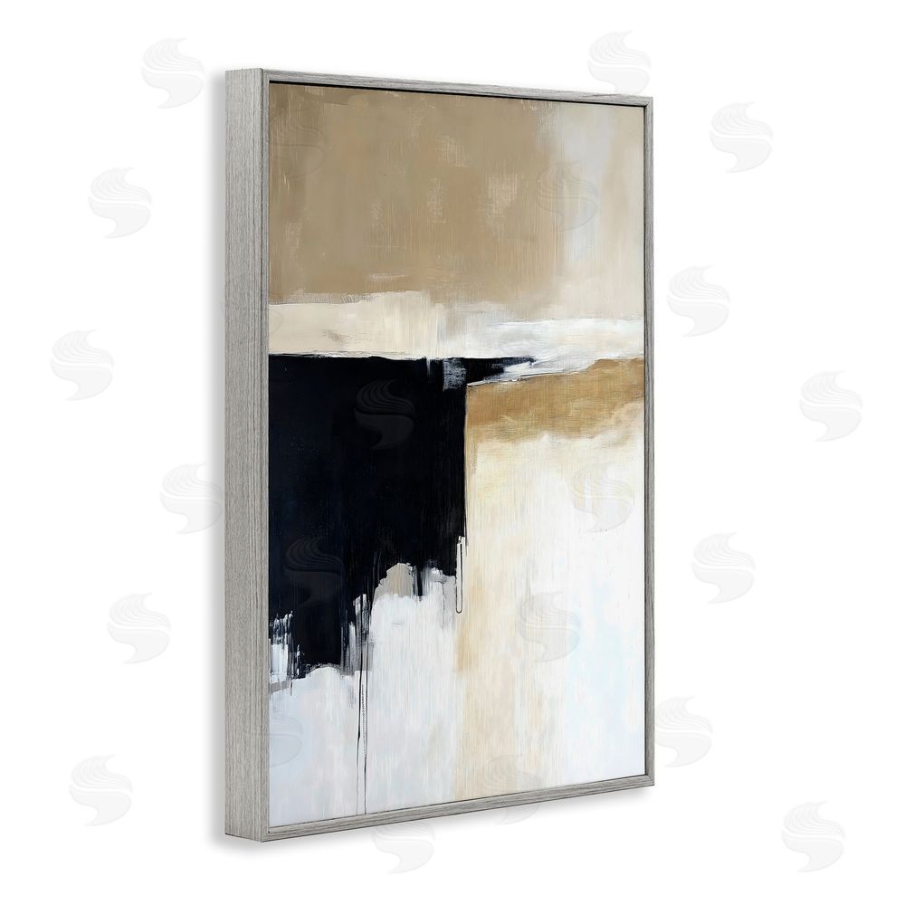 Gina Kelly Desert Shades Muted Neutrals Gray Framed Giclee Wall Art Print
