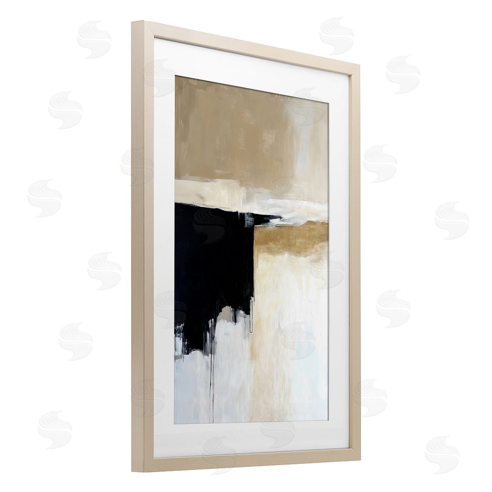 Gina Kelly Desert Shades Muted Neutrals Brown Framed Print Under Glass Wall Art