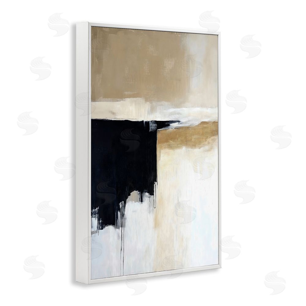 Gina Kelly Desert Shades Muted Neutrals White Framed Giclee Wall Art Print