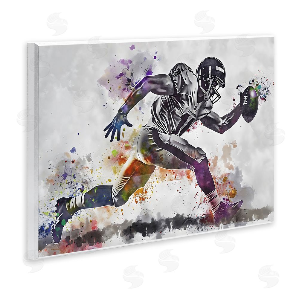 Creative Studio Endurance Football Sprint Wall Plaque Home Decor Art Print