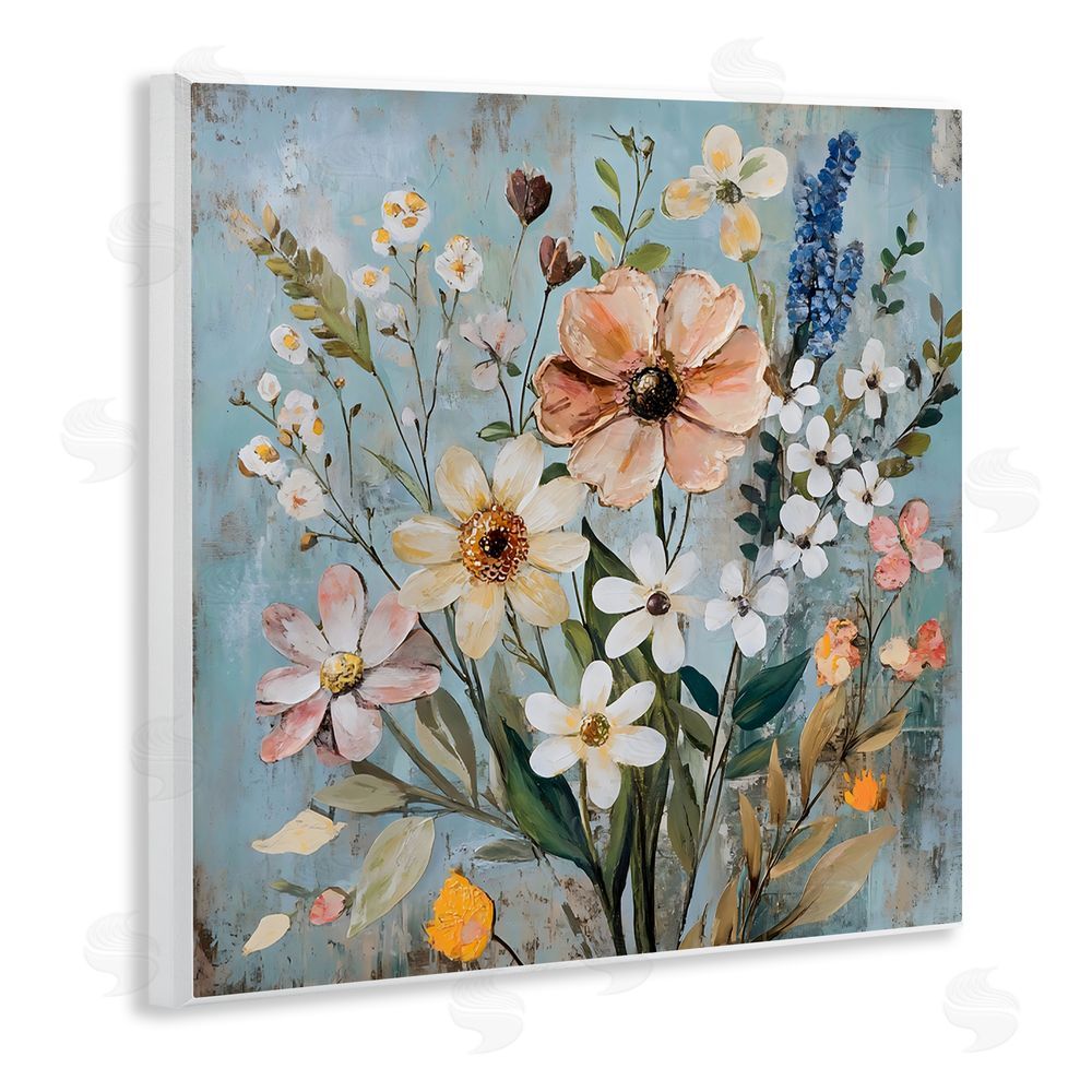 Creative Studio Wildflower Mix Spring Bouquet Wall Plaque Printed Art