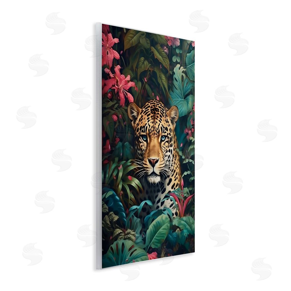 Creative Studio Jaguar with Silent Emerald Gaze Wall Plaque Home Decor Art Print