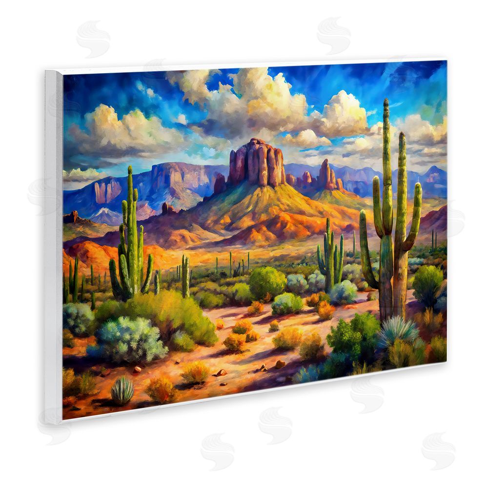Creative Studio Majestic Saguaro Desert Landscape Wall Plaque Home Decor Art Print