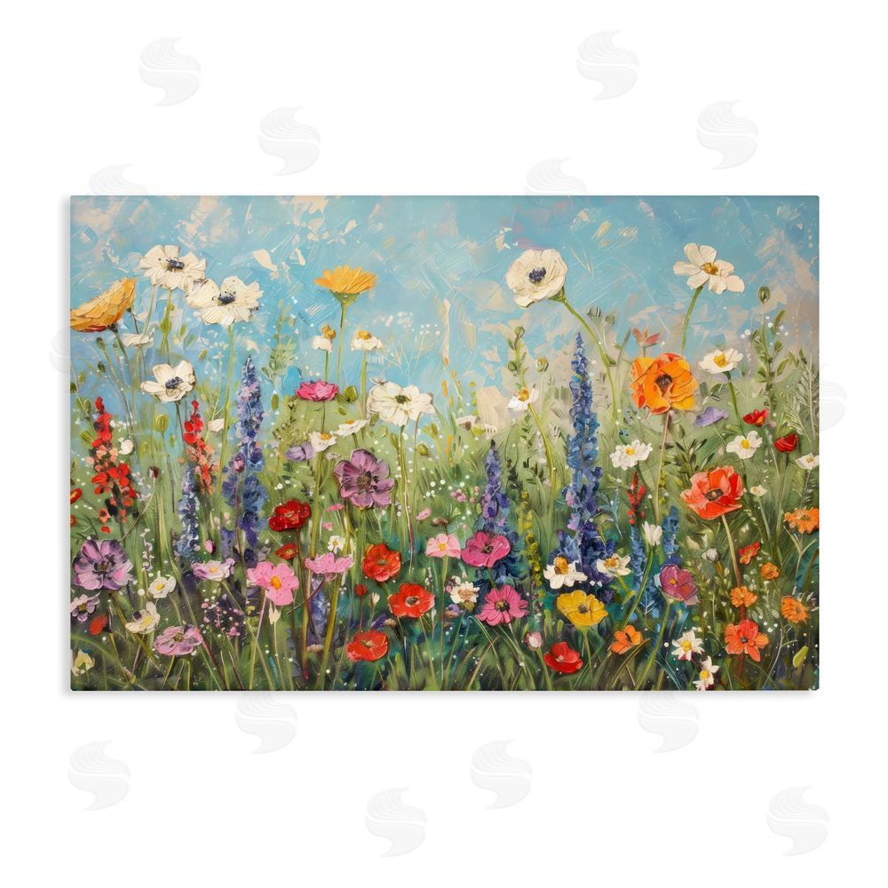 Creative Studio Wildflower Field of Spring Blooms Stretched Canvas Wall Art Print