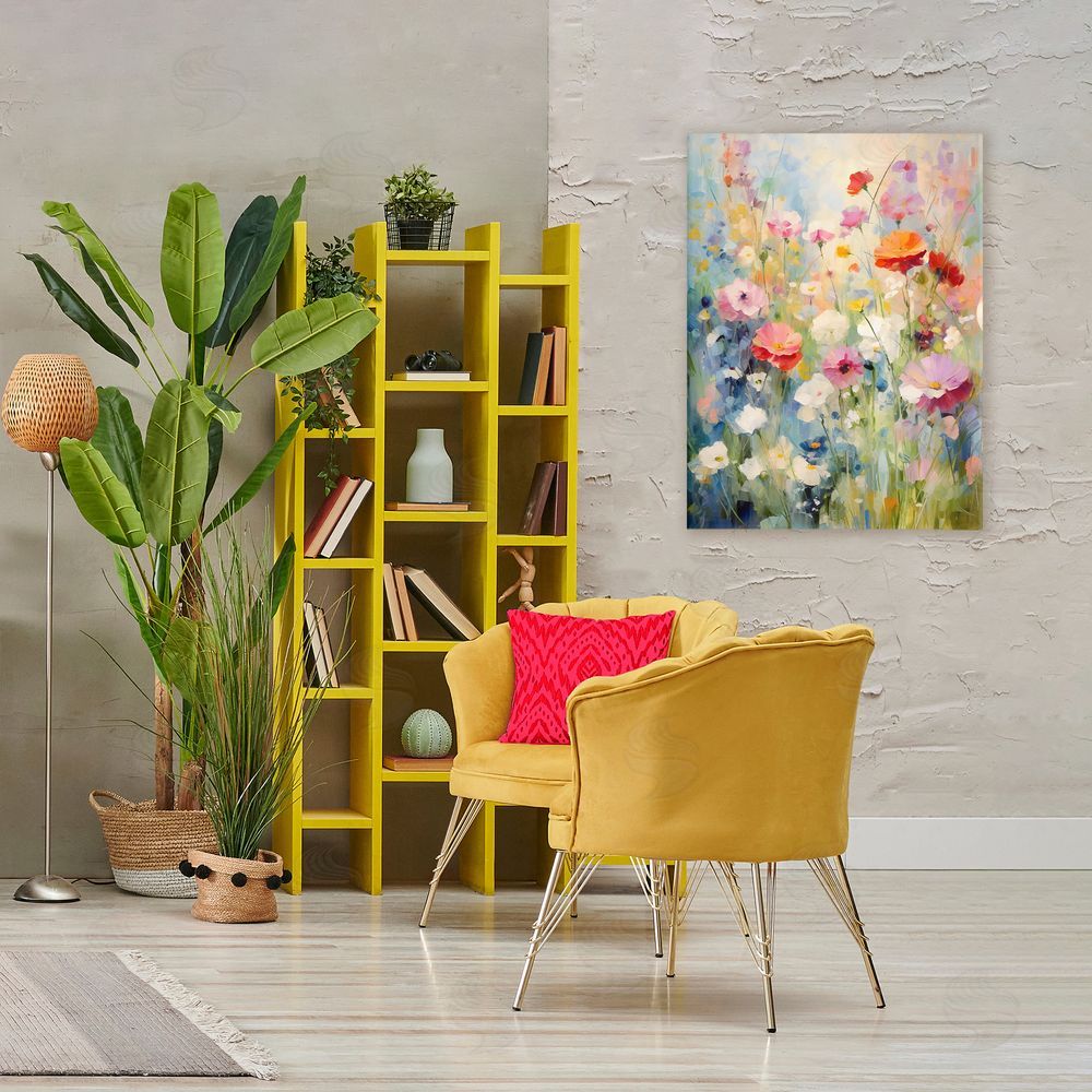 Creative Studio Wildflower Breeze Impression Stretched Canvas on Wall