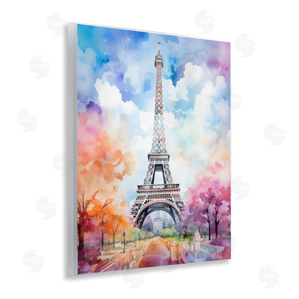 Creative Studio Pastel Paris Springtime Tower Wall Plaque Home Decor Art Print