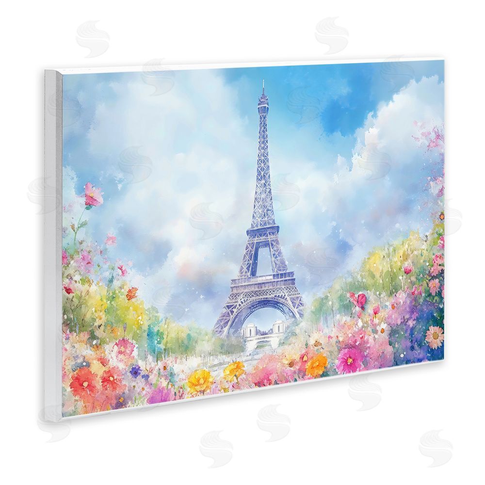 Creative Studio Rainbow Spring at Eiffel Tower Wall Plaque Home Decor Art Print