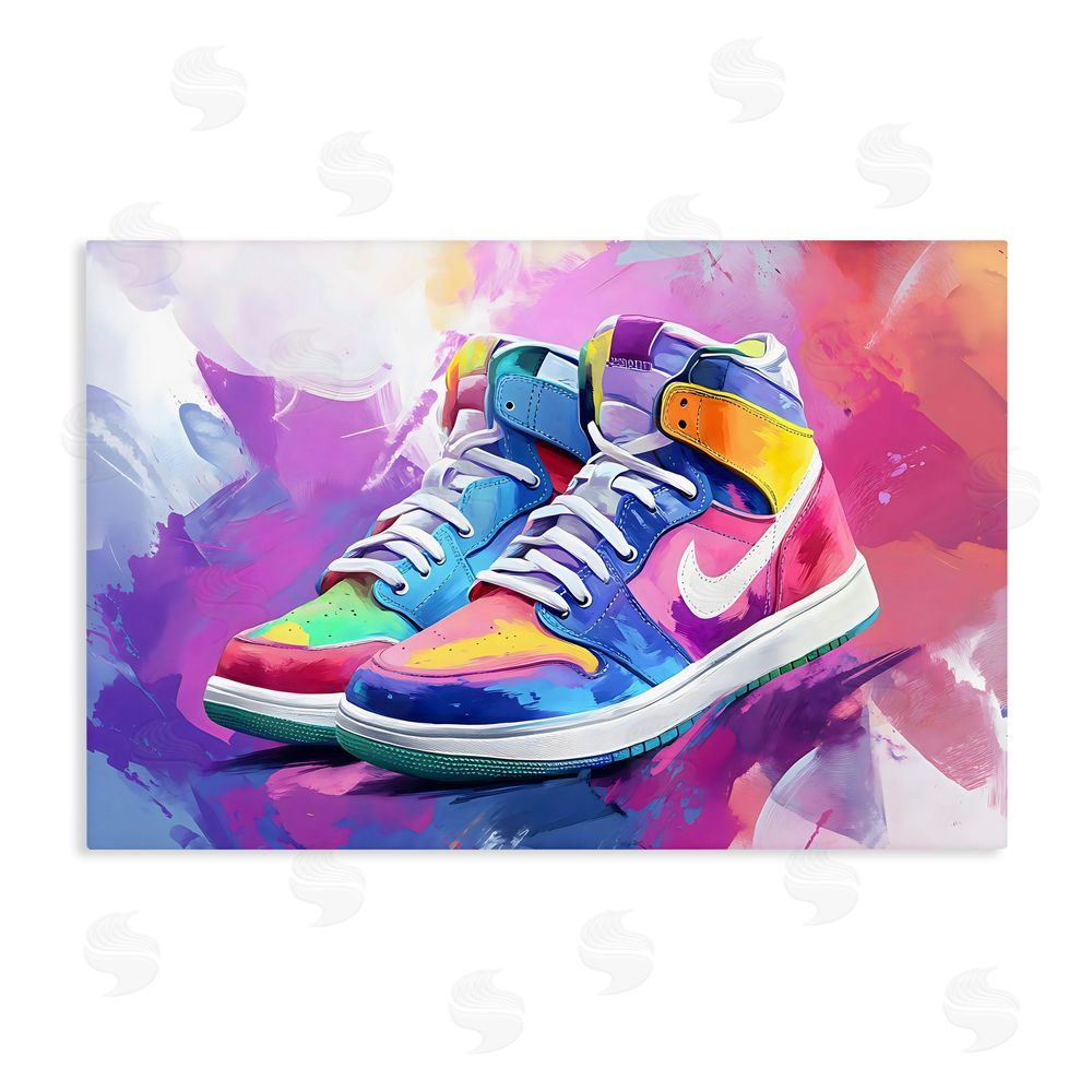 Creative Studio Stylish Vintage Sneakers Stretched Canvas Wall Art Print