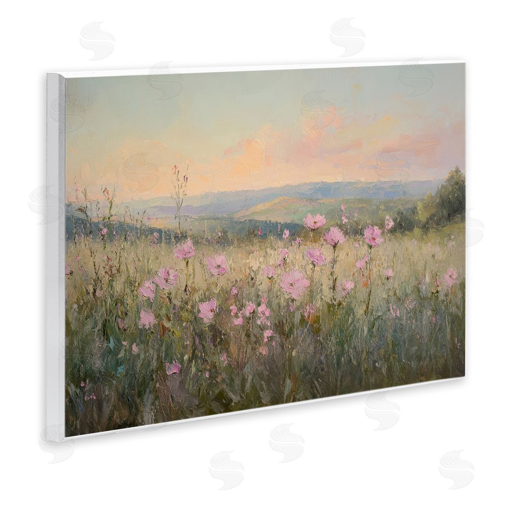 Petal Prints Design Tranquil Meadow At Dawn Wall Plaque Printed Art