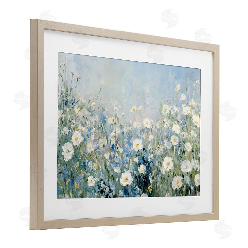 Petal Prints Design Meadow Foliage Dream Brown Framed Print Under Glass with Mat Wall Art