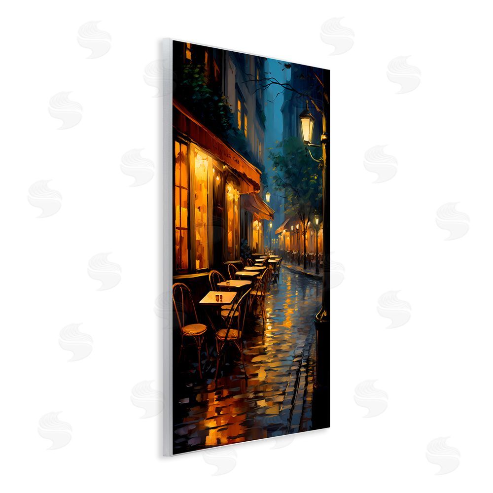 Creative Studio Late Night Cafe Tables Wall Plaque Art Print