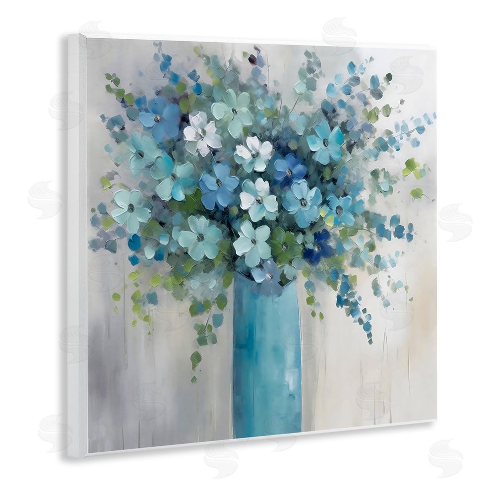 Creative Studio Indigo Bouquet in Blue Vase Wall Plaque Home Decor Art Print