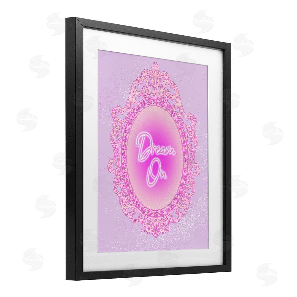 Ziwei Li Dream On Ornate Mirror Black Framed Print Under Glass Wall Art