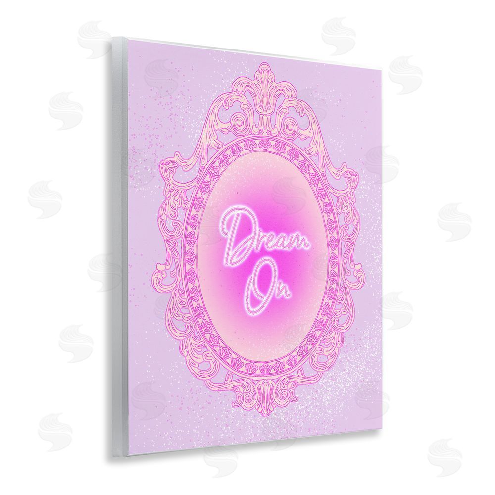 Ziwei Li Dream On Ornate Mirror Wall Plaque with Fixed Lithograph Print