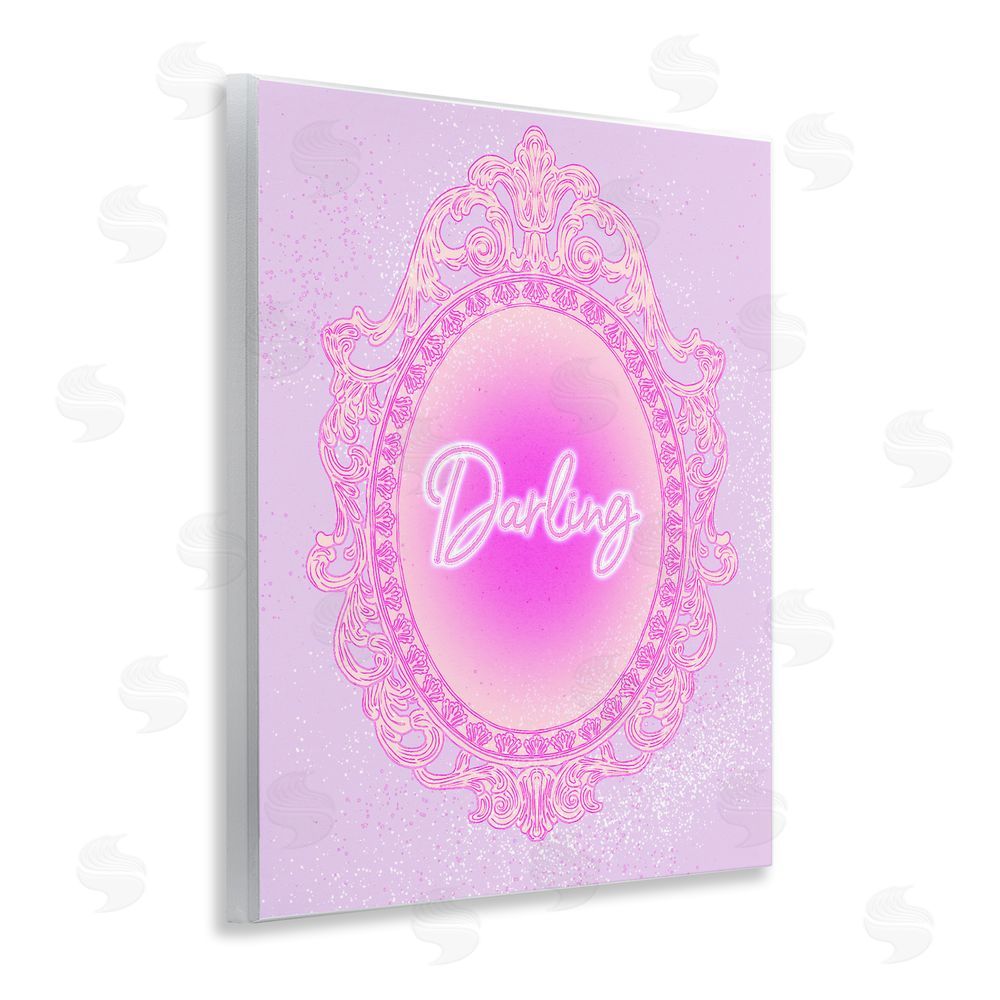 Ziwei Li Darling Ornate Mirror Wall Plaque with Fixed Lithograph Print