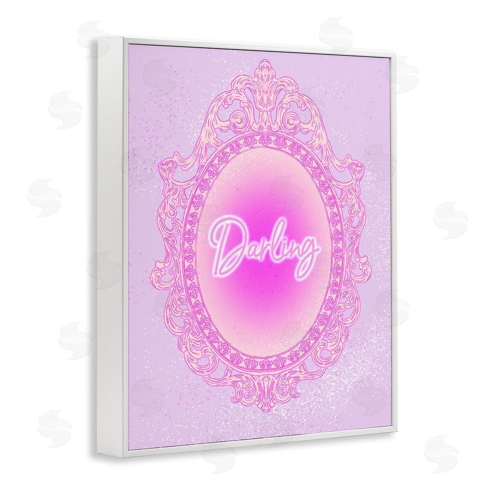 Ziwei Li Darling Ornate Mirror White Framed Giclee Wall Art Print
