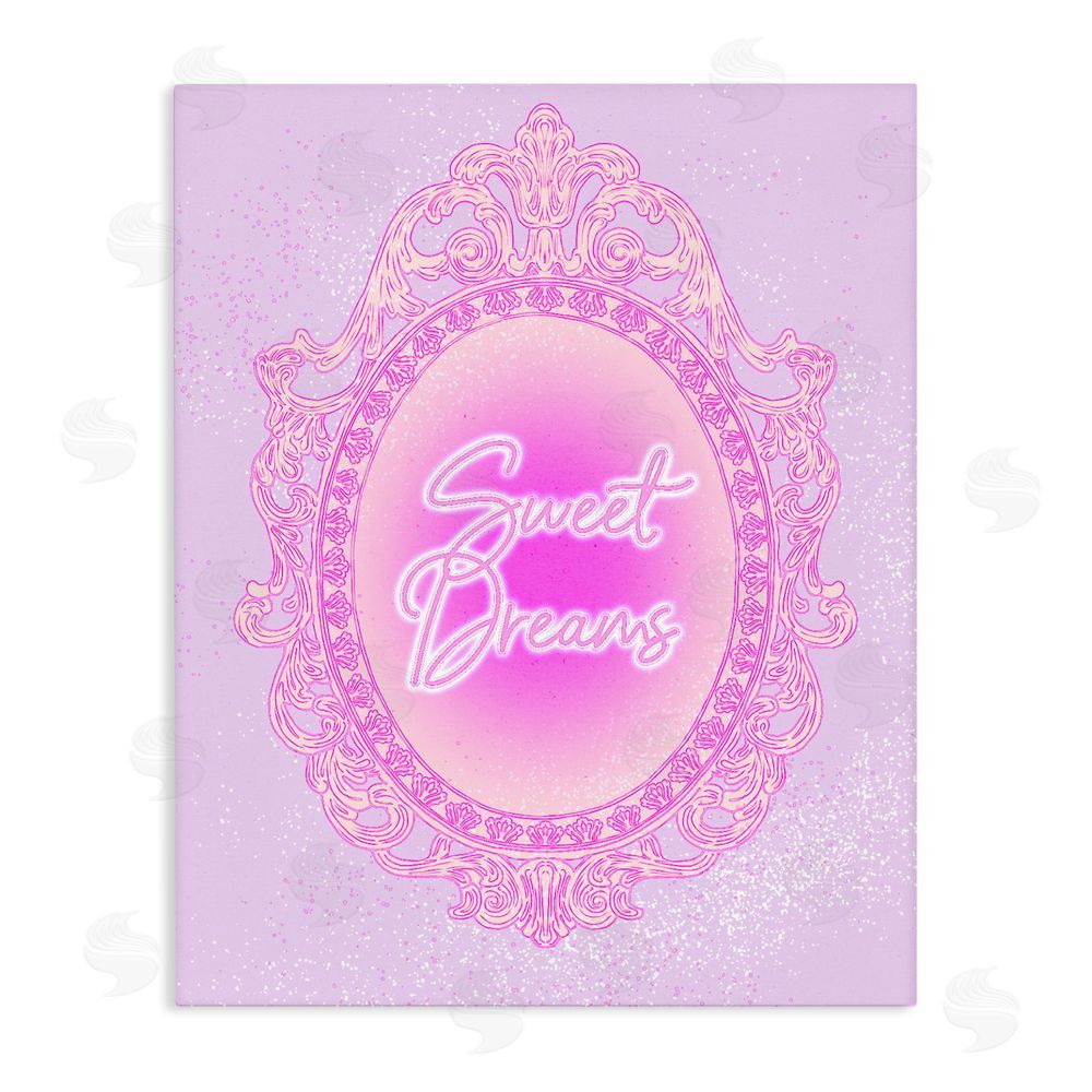 Ziwei Li Sweet Dreams Ornate Mirror Stretched Canvas Wall Art Print