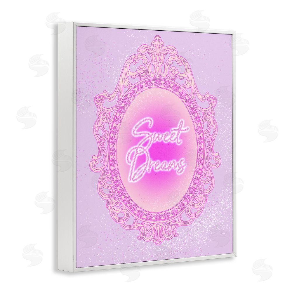 Ziwei Li Sweet Dreams Ornate Mirror White Framed Giclee Wall Art Print
