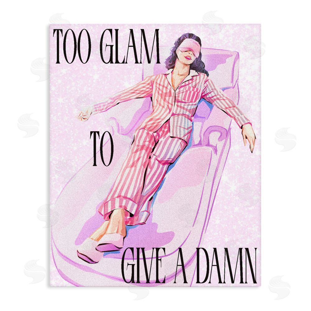 Ziwei Li To Glam To Care Stretched Canvas Wall Art Print