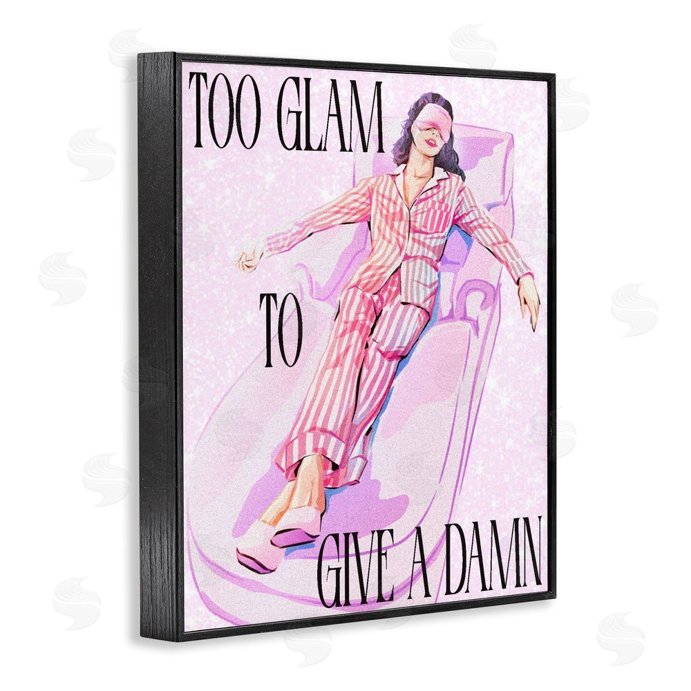 Ziwei Li To Glam To Care Black Framed Giclee Wall Art Print