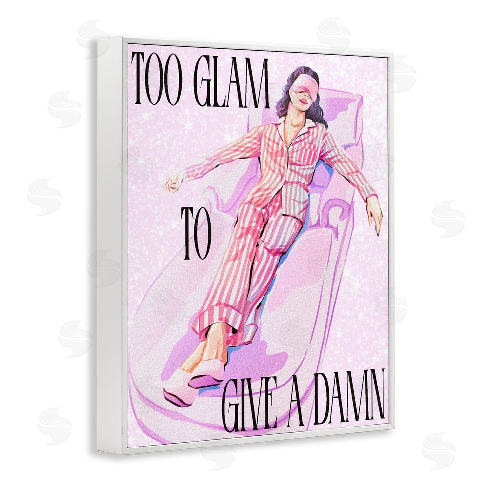 Ziwei Li To Glam To Care White Framed Giclee Wall Art Print