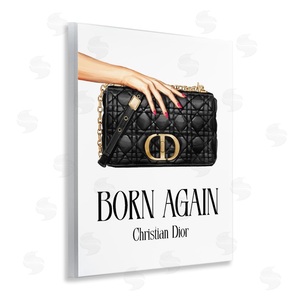 Ziwei Li Born Again Christian Luxury Wall Plaque Art Print with White Foil Wrap