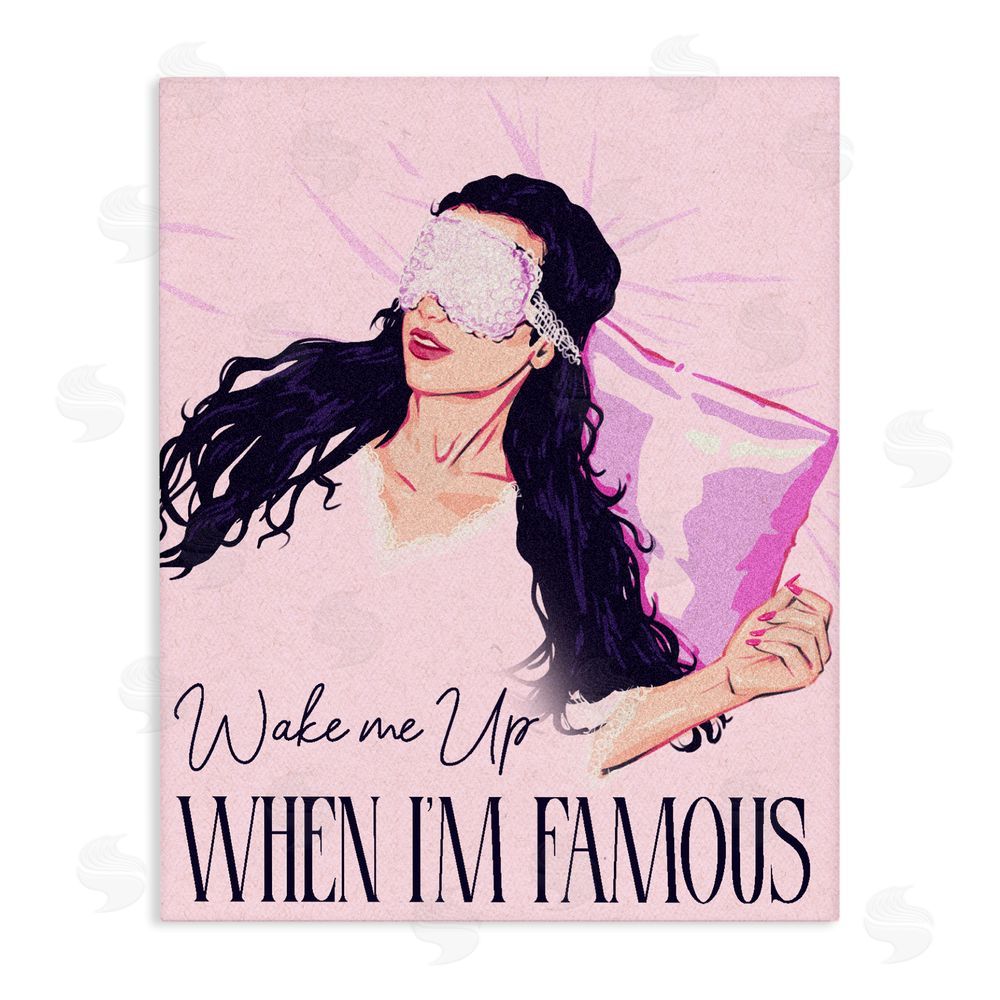 Ziwei Li Wake Me Up When Famous Stretched Canvas Wall Art Print