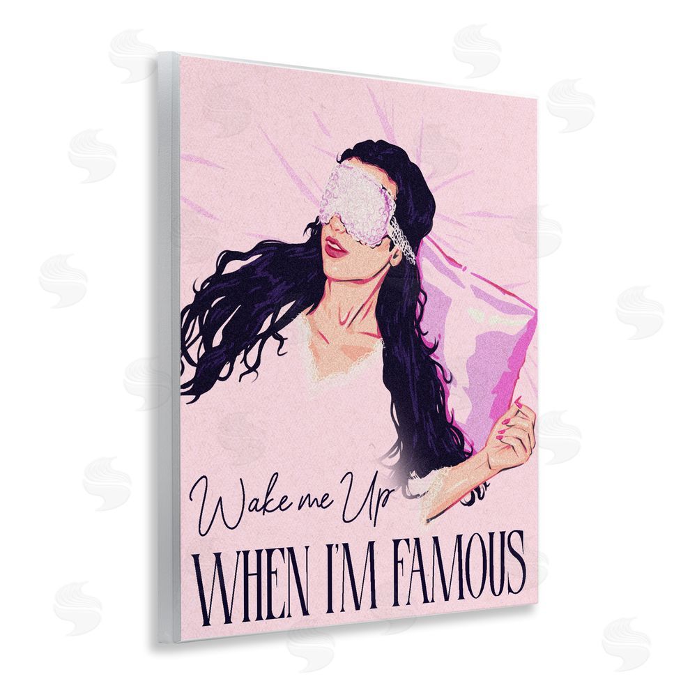 Ziwei Li Wake Me Up When Famous Wall Plaque Printed Art